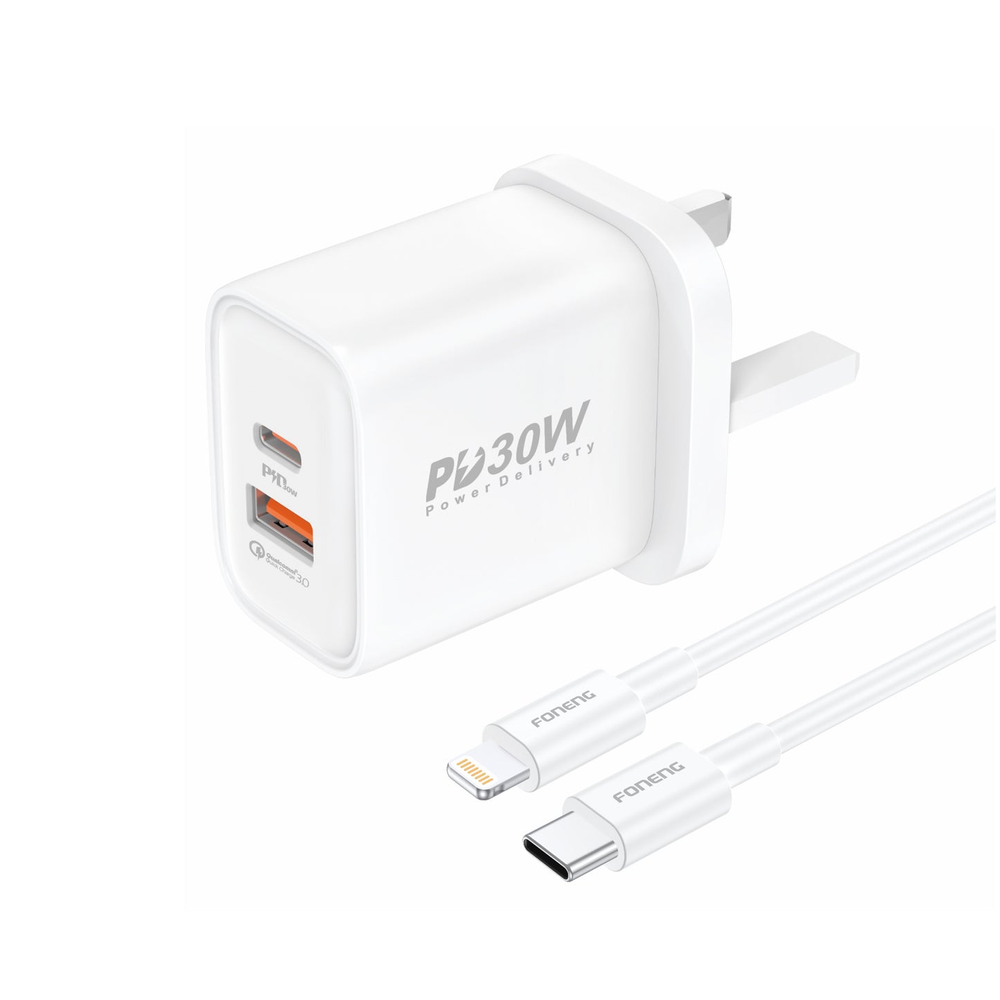 UK33 A+C 2-Port Charger (PD30W)
