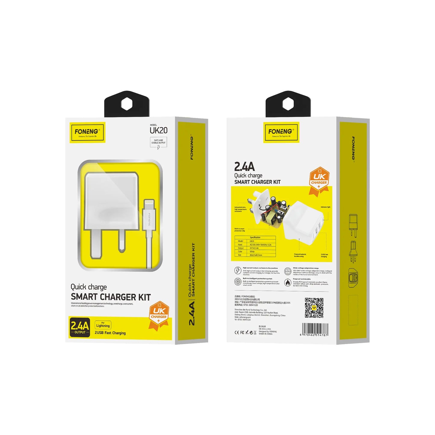 UK20 USB-A 2-Port Charger (2.4A)