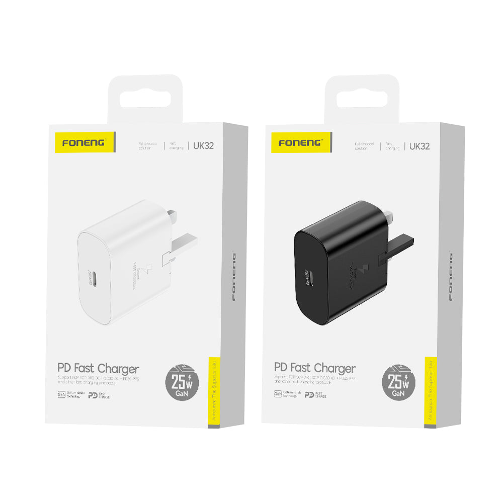 UK32 USB-C GaN Charger (25W)