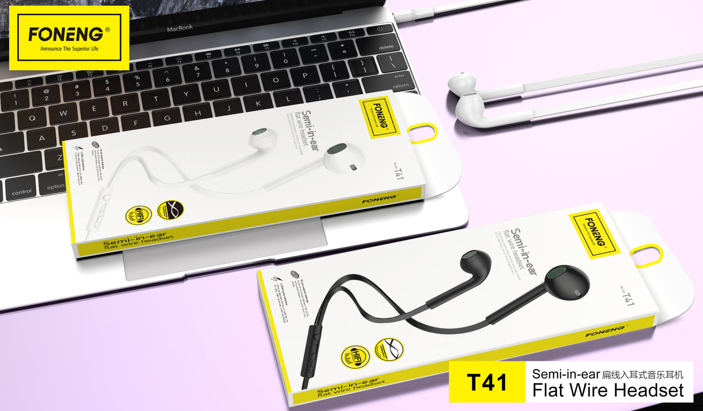 T41 Half In-Ear Earphone (3.5mm)