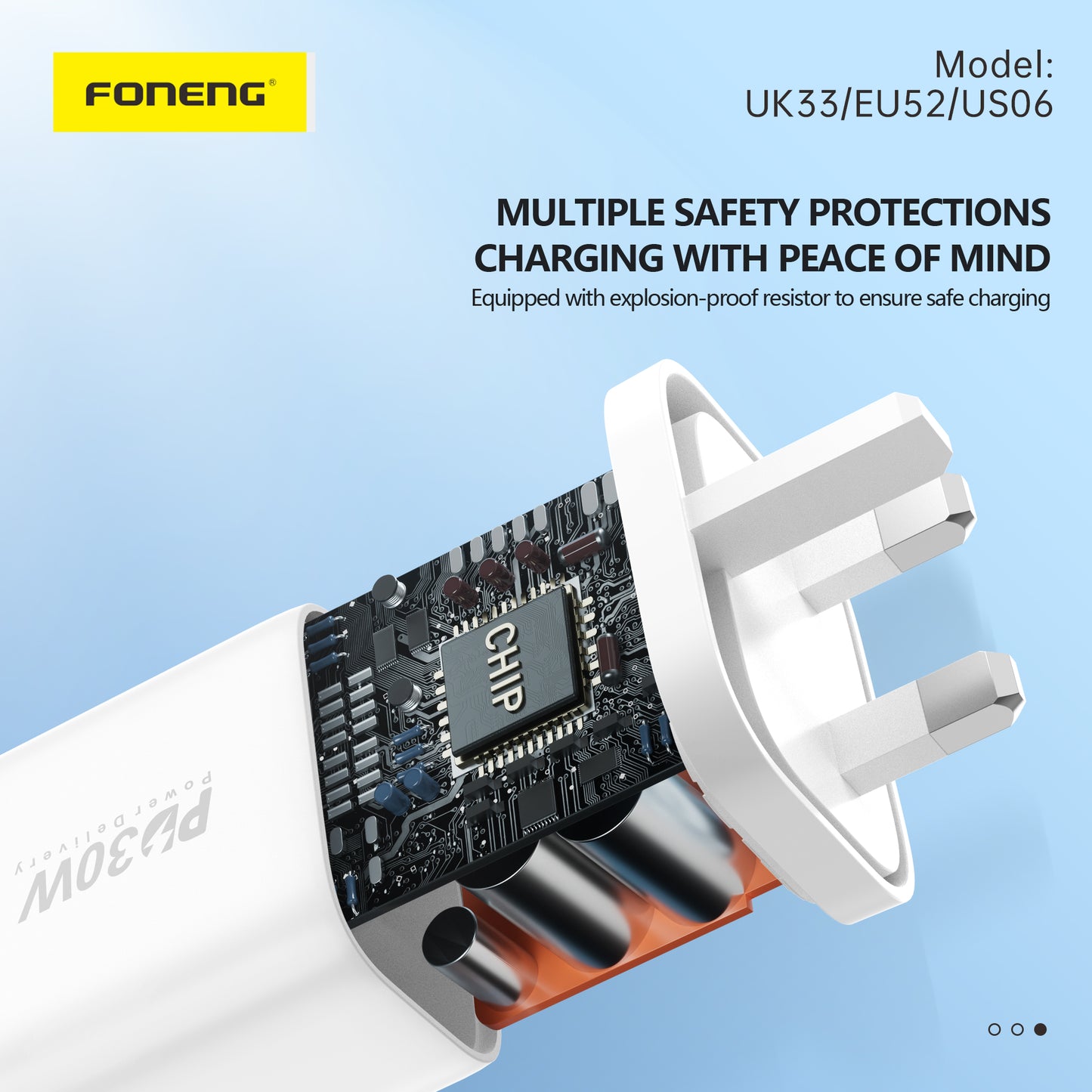 UK33 A+C 2-Port Charger (PD30W)