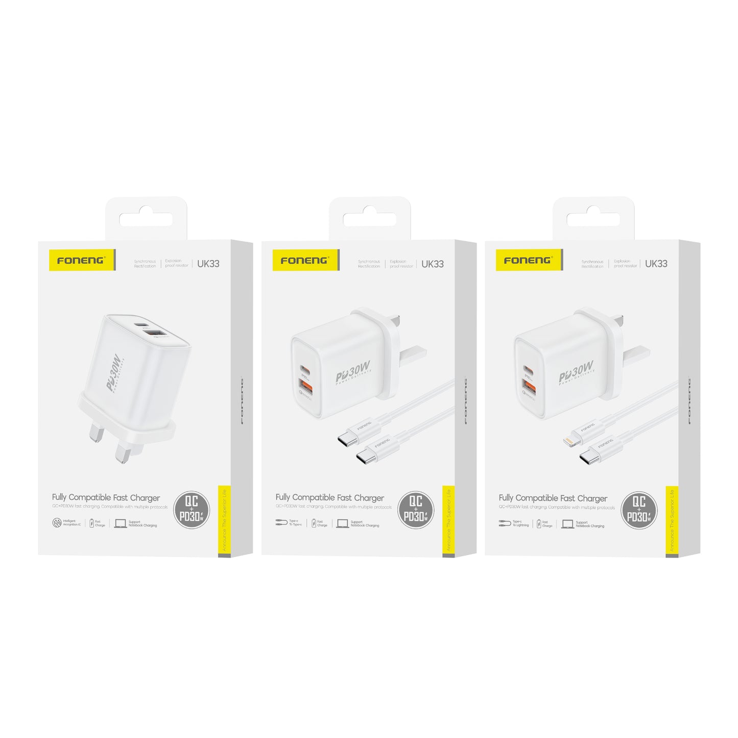 UK33 A+C 2-Port Charger (PD30W)