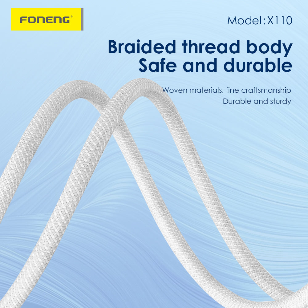 X110 1.2M Braided Cable (60W)